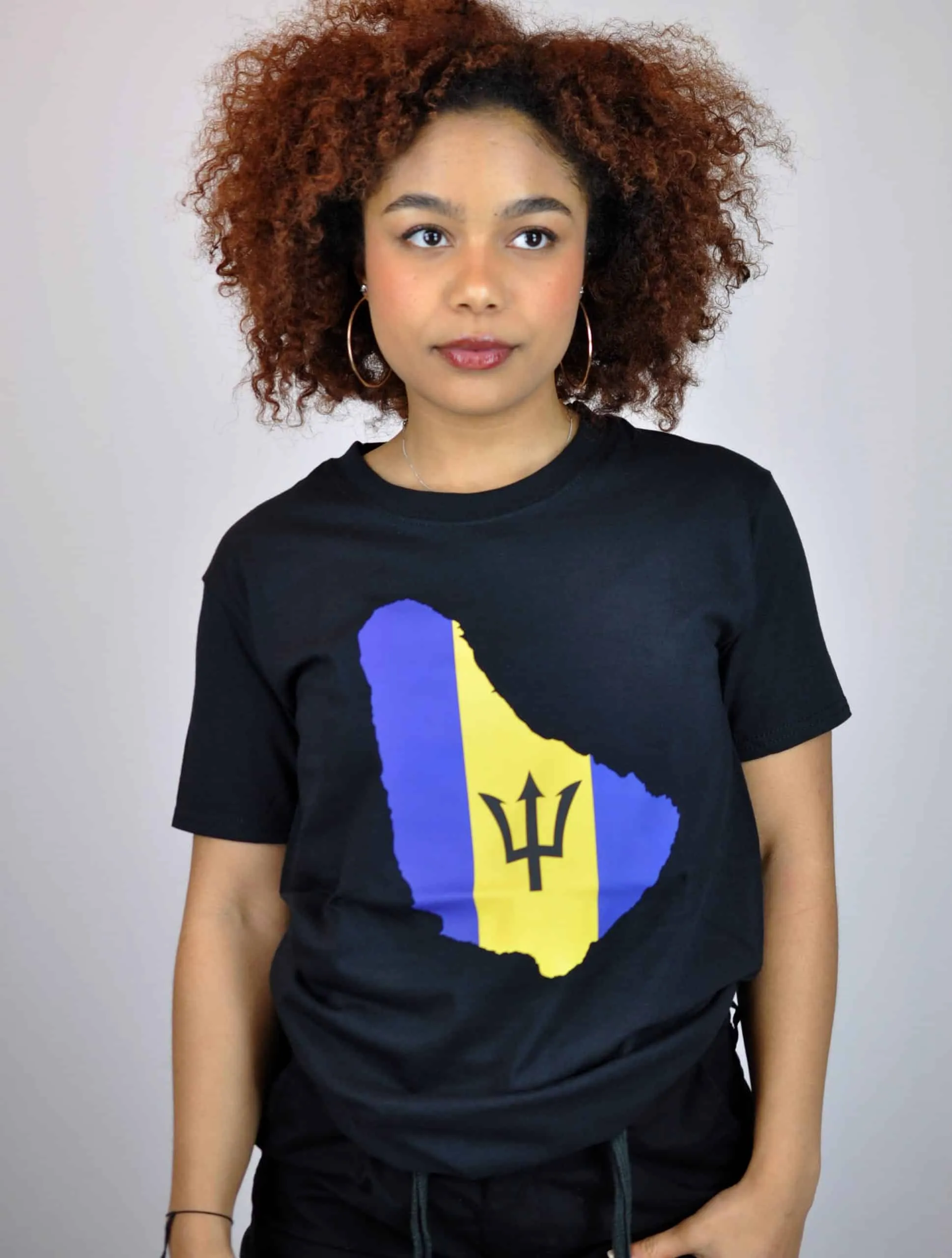 Adjoa Barbados Country Flag Top - African Clothing Store | JT Aphrique