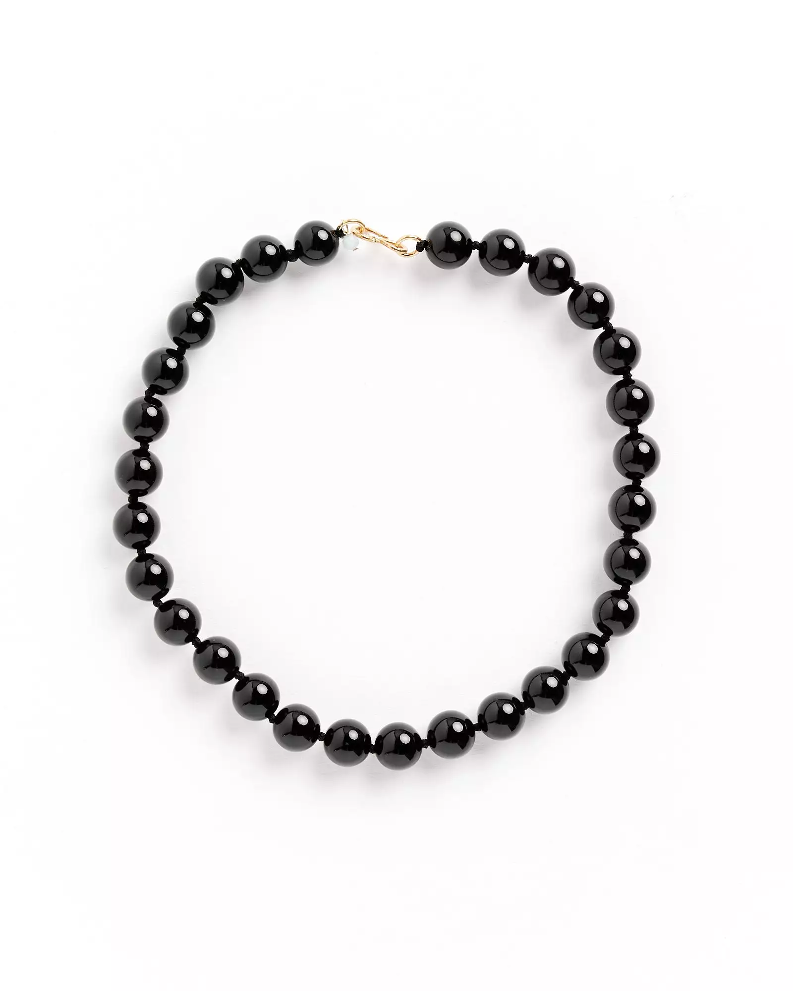 Agnes Necklace in Black/Gold