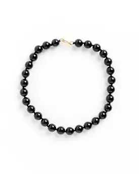 Agnes Necklace in Black/Gold