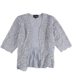 Alex Evenings Womens Lace Cardigan Sweater, TW3