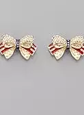 American Baby Bow Earrings