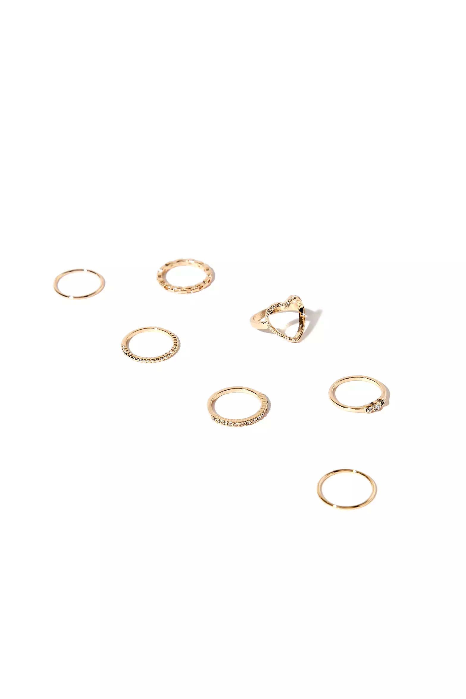 Assorted Heart Ring Set