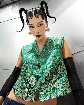 Baju Ves Cina (Emerald Tenun Naga)