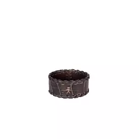 Bracelet Animal Printed Crocodile Dark Brown