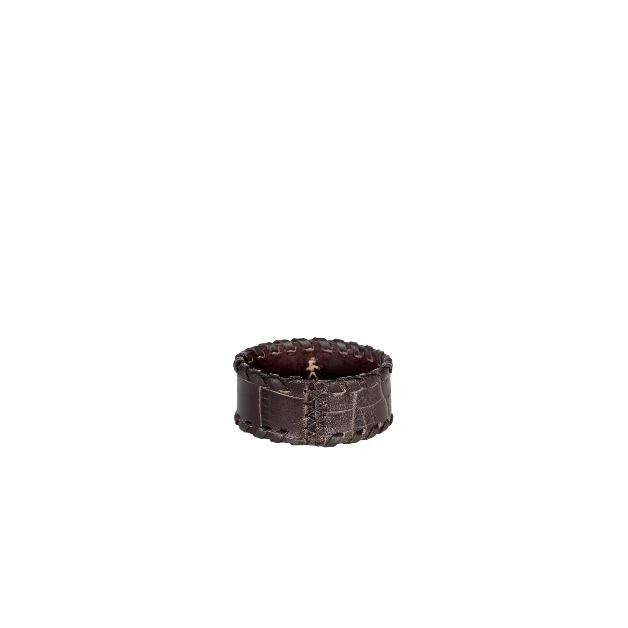 Bracelet Animal Printed Crocodile Dark Brown