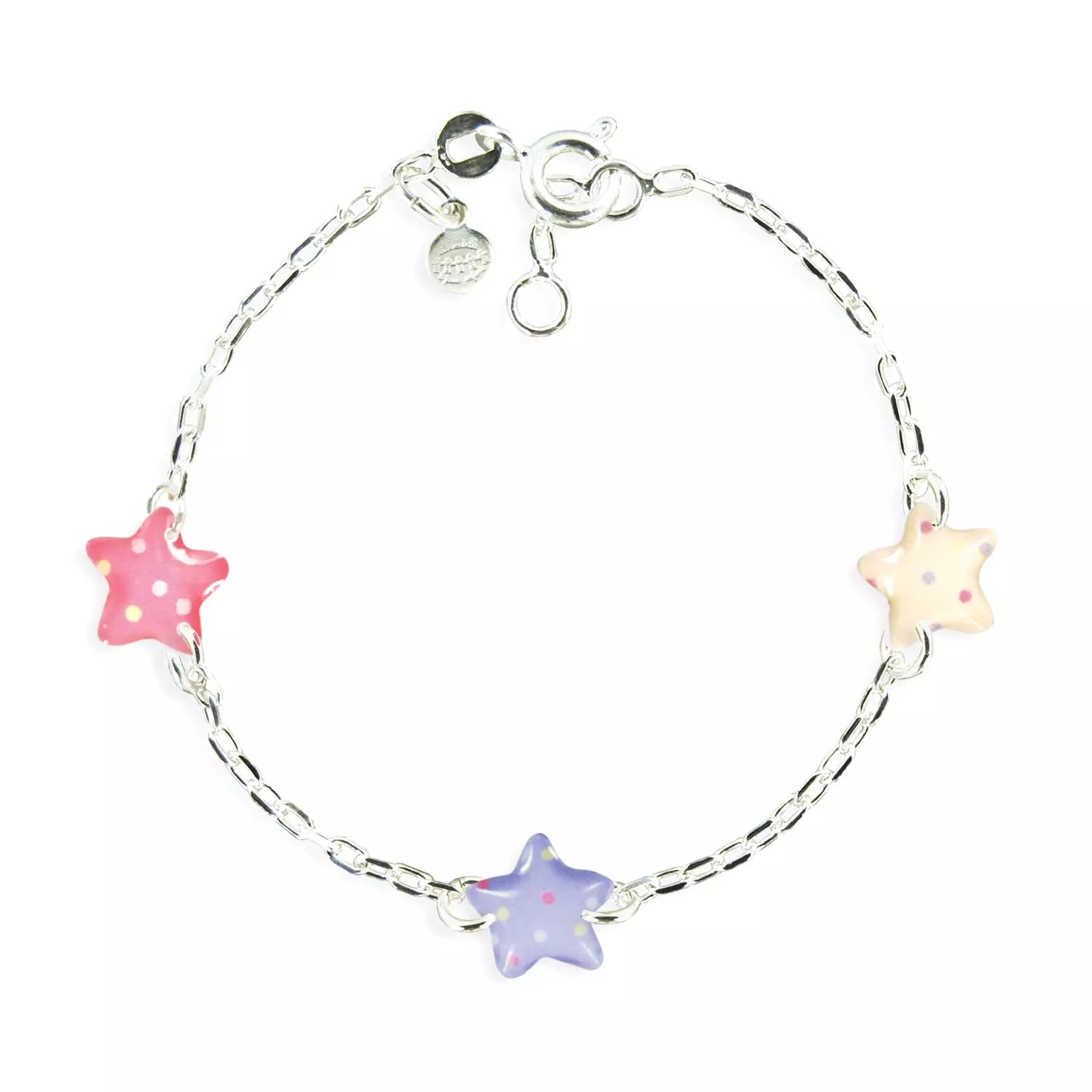 Bracelet enfant 3 motifs argent 925-Star