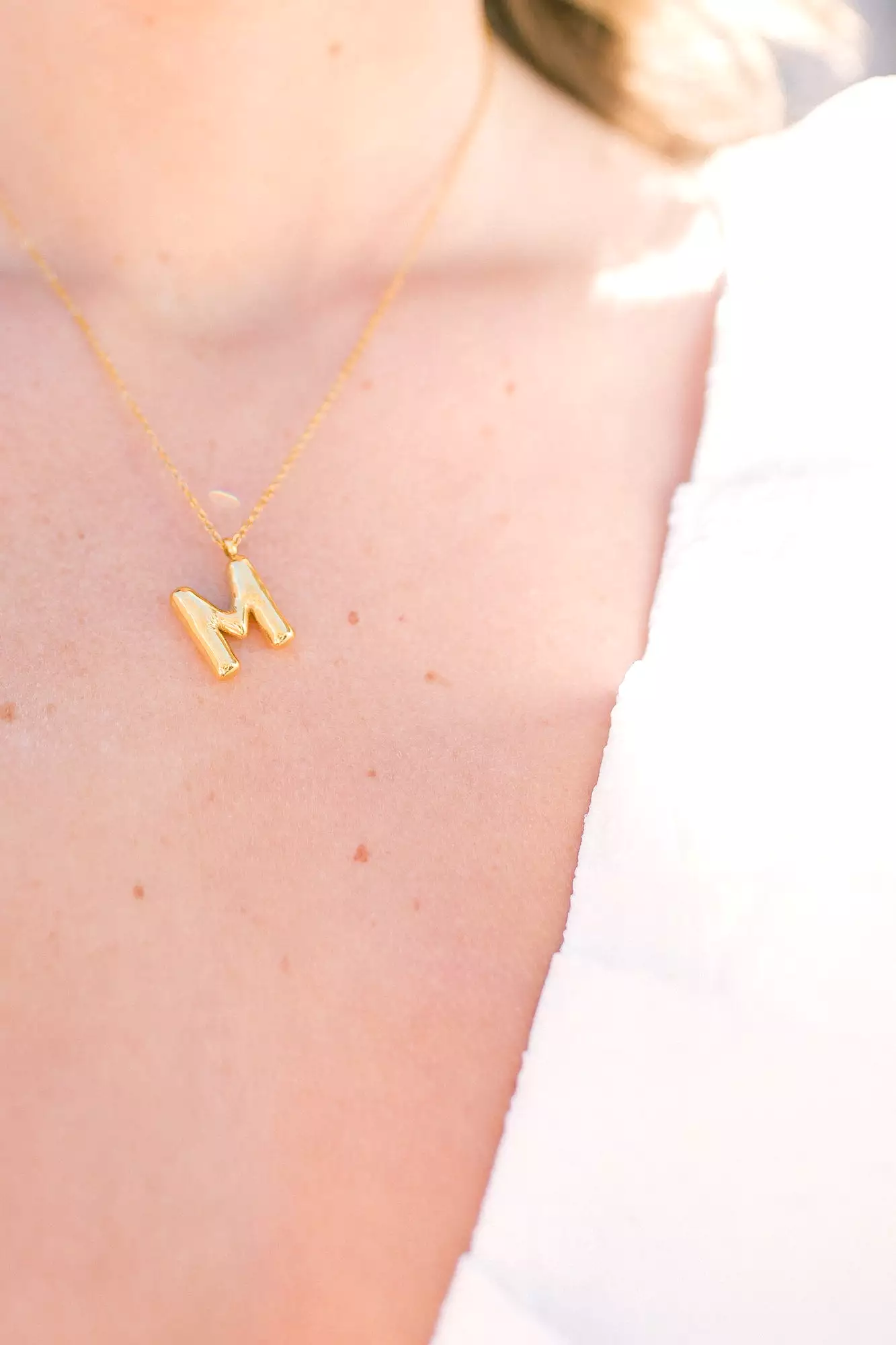 Bubble Initial Necklace