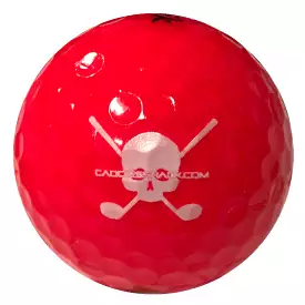 CaddiesShack Custom Jolly Rogers Skull & Crossbones Volvik Crystal Golf Balls