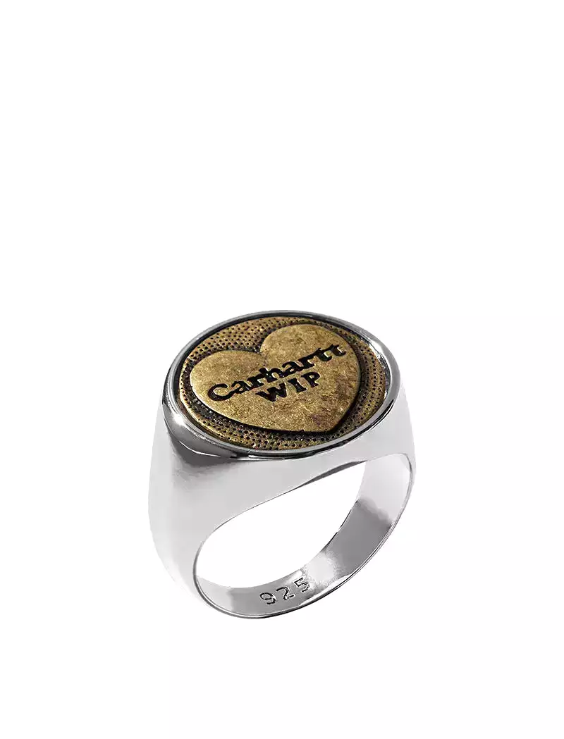 Carhartt WIP Heart Ring Sterling Silver