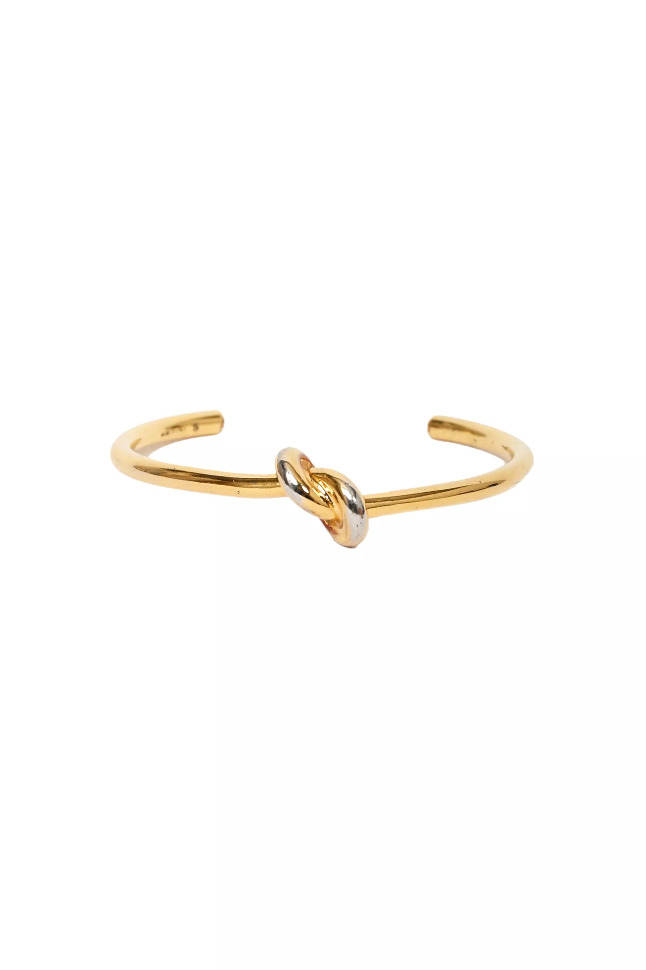 Celine Gold Tone Thin Knot Bracelet (As Is)