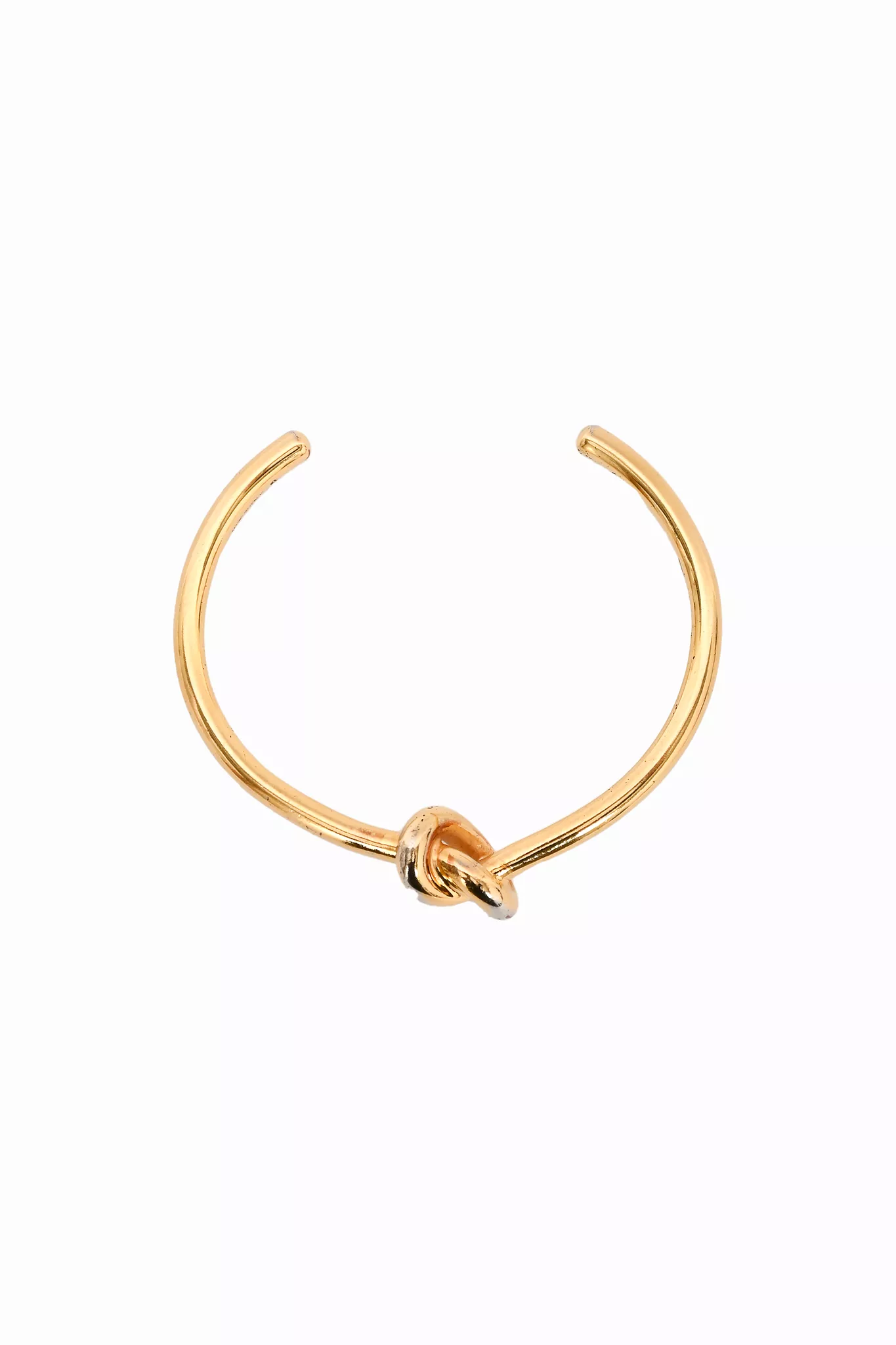 Celine Gold Tone Thin Knot Bracelet (As Is)