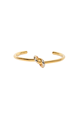 Celine Gold Tone Thin Knot Bracelet (As Is)