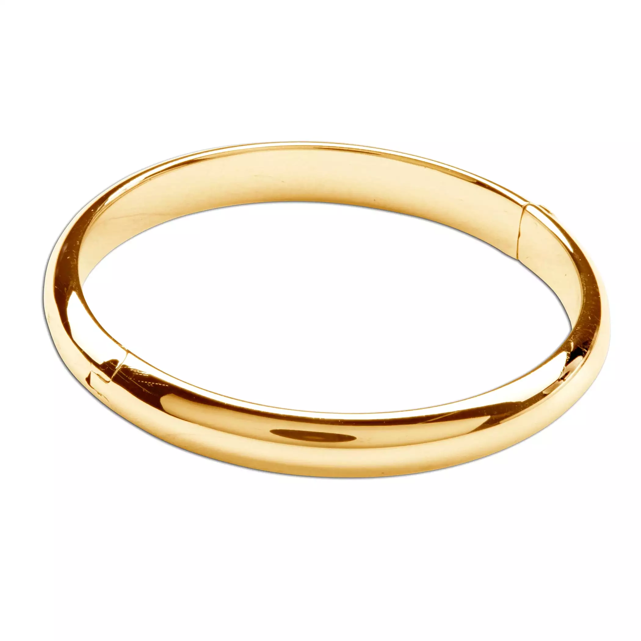 Cherished Moments - Gold Bangle (Classic) - 14K Gold Plated Bangle Bracelet