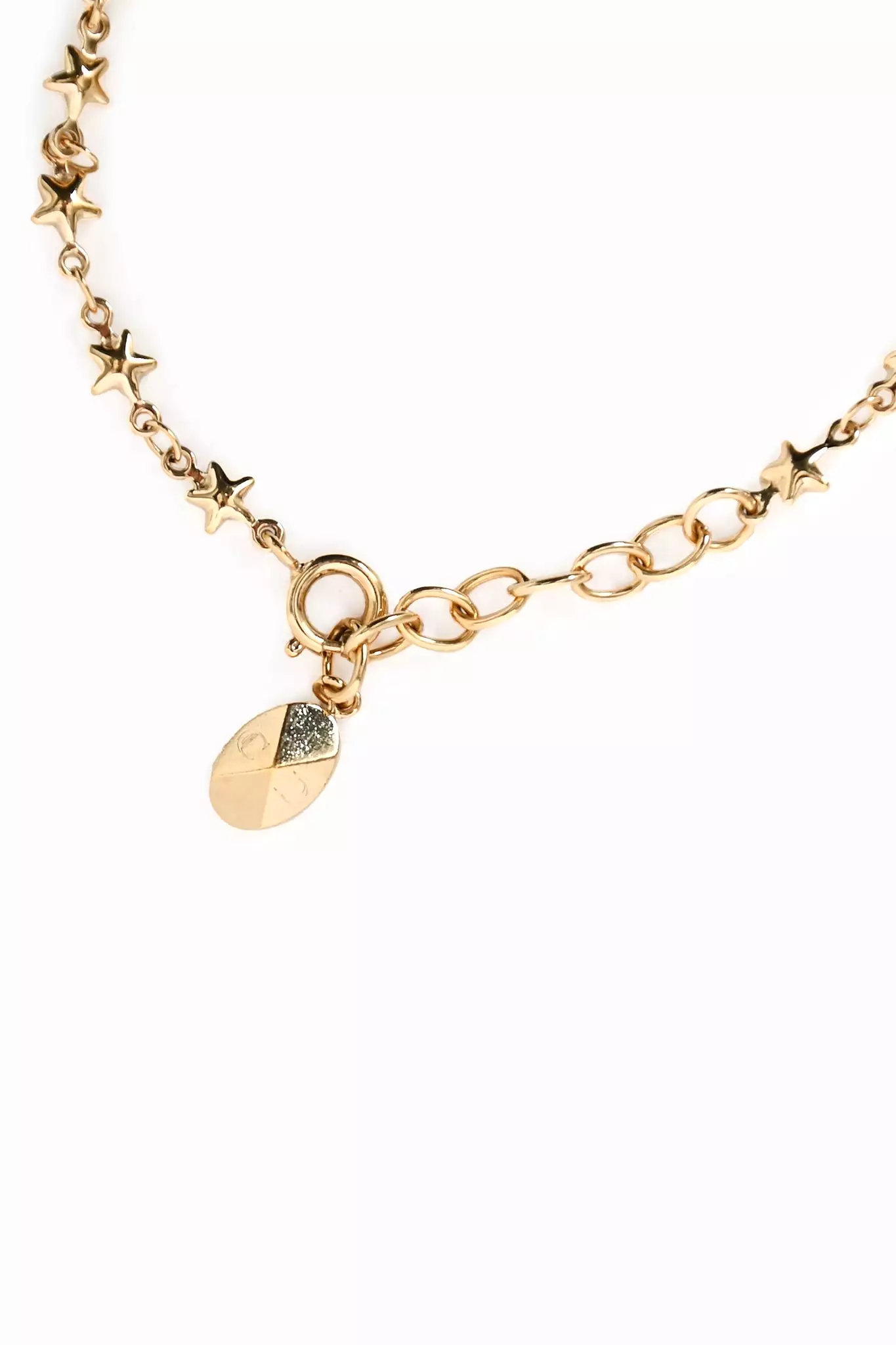 Christian Dior Gold Toned Purple Heart Bracelet