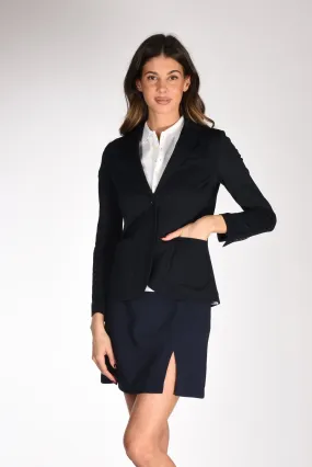 Circolo 1901 Blazer Piquet Blu Donna