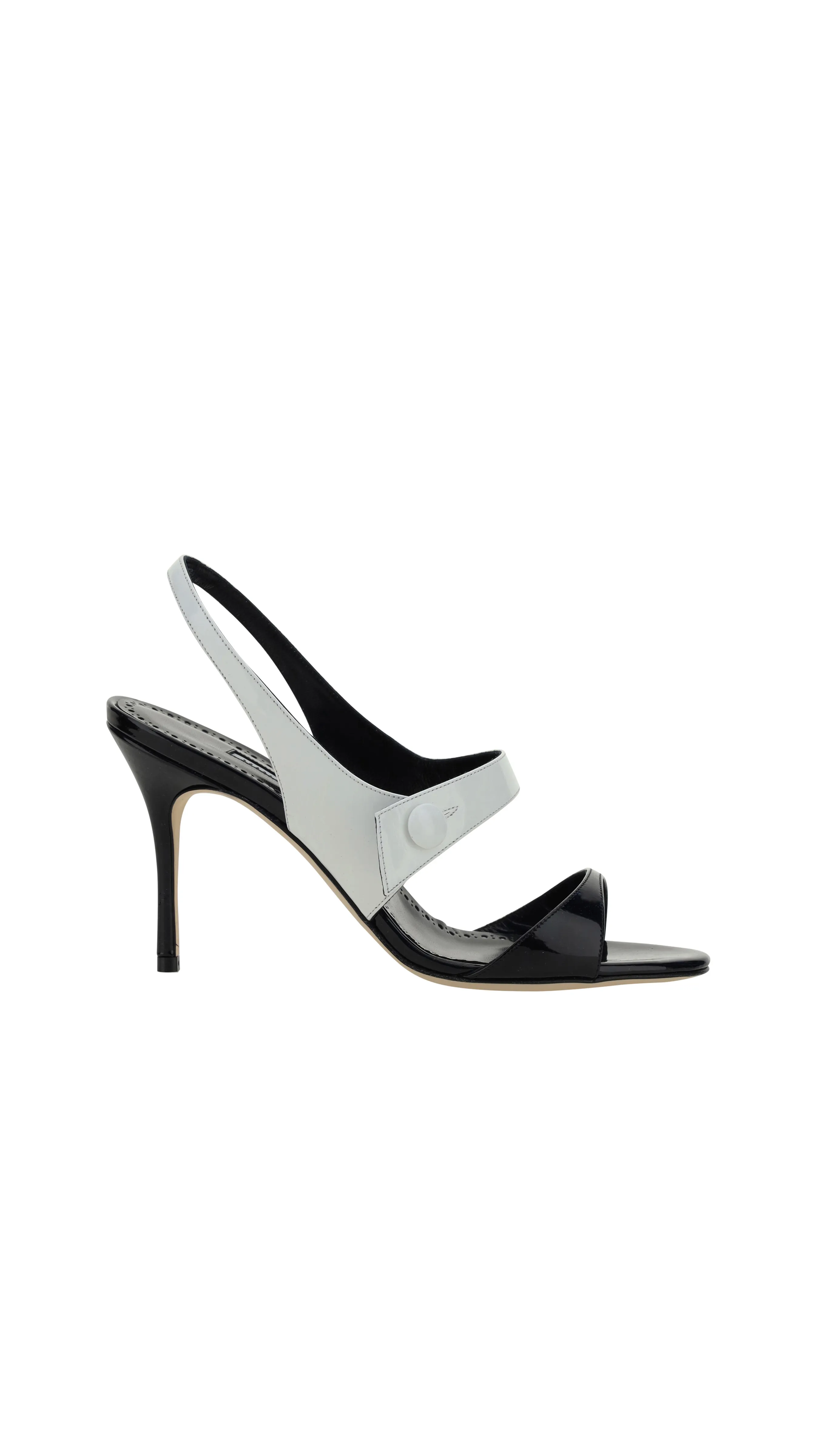 Climnetra Fabio Patent 090 Sandal -  White/black