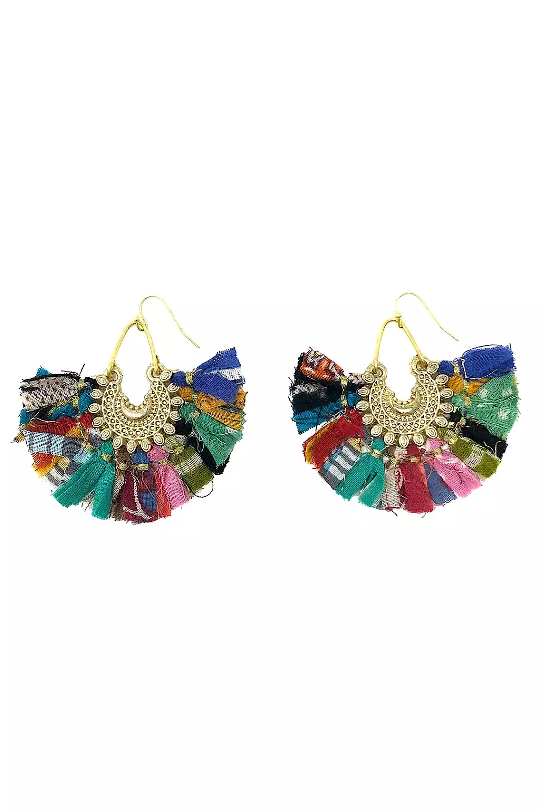 Colorful Fringe Earrings