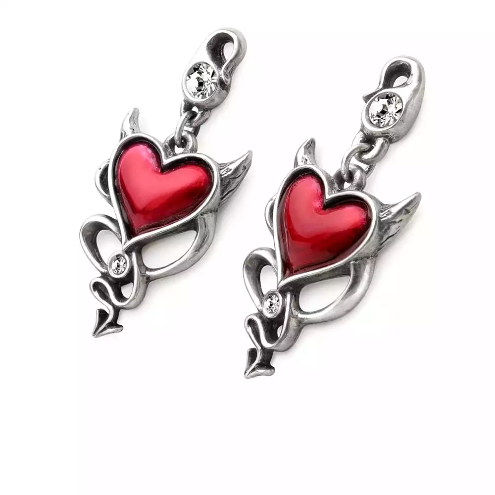 Devil Heart Earrings