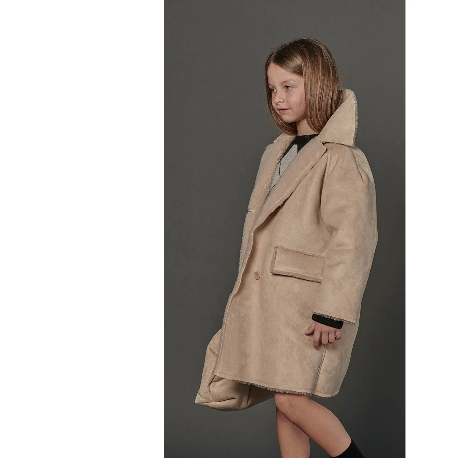 Douuod Alicante Beige Coat Girl