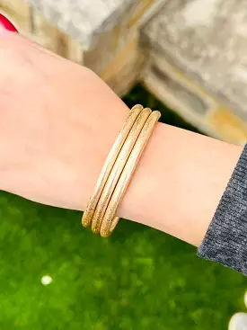 Dream About You Bangle Bracelet Set  Gold