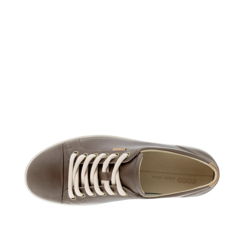 Ecco Women's Soft 7 Leather Lace Sneaker (Taupe)