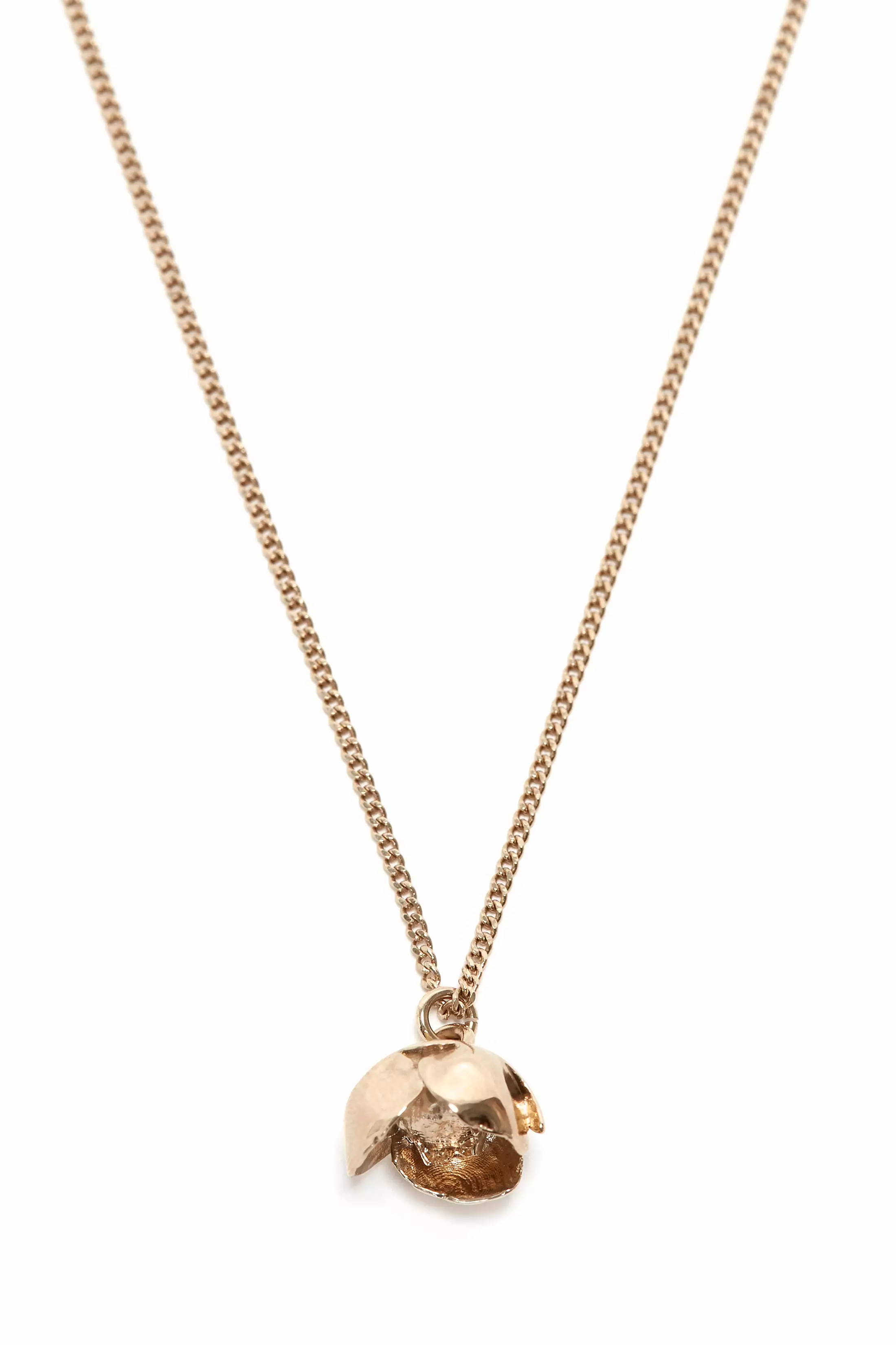 Exclusive Camellia Flower Necklace In Gold