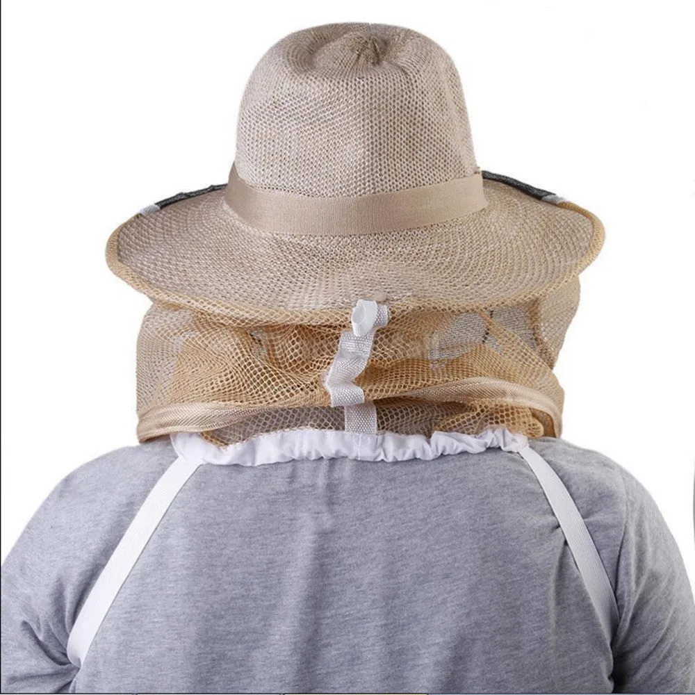 Fishermen Clothing Beekeeping Hat Face Protector Bee Protective Cap Insect Fishing Mesh Mask Net SM6