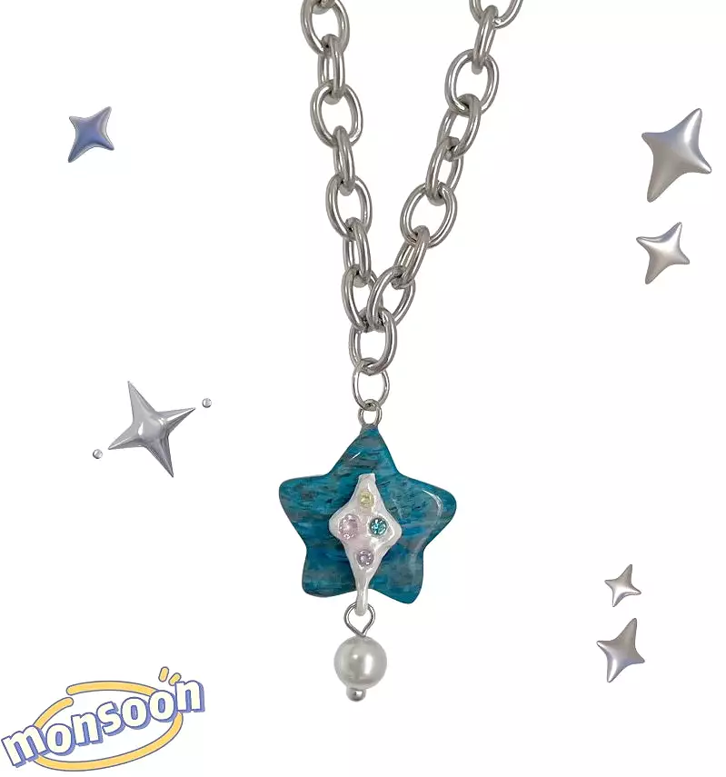 Five pointed star necklace by12281