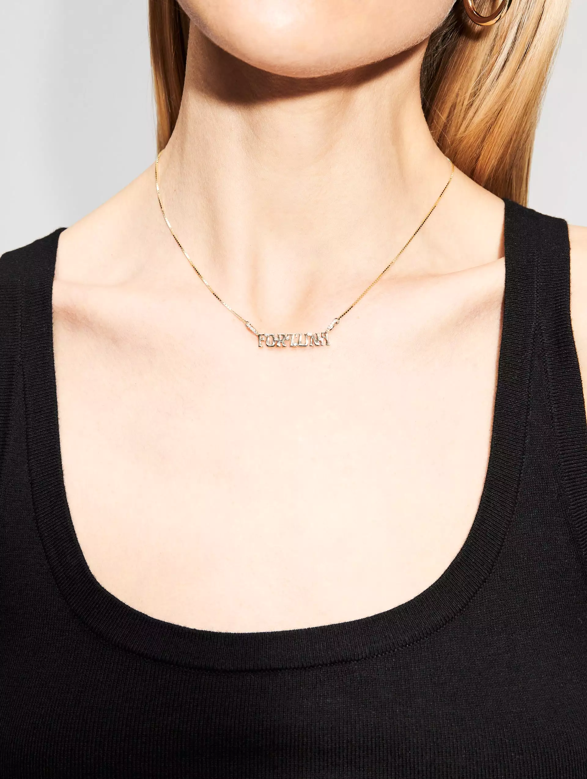 Fortuna Nameplate Necklace