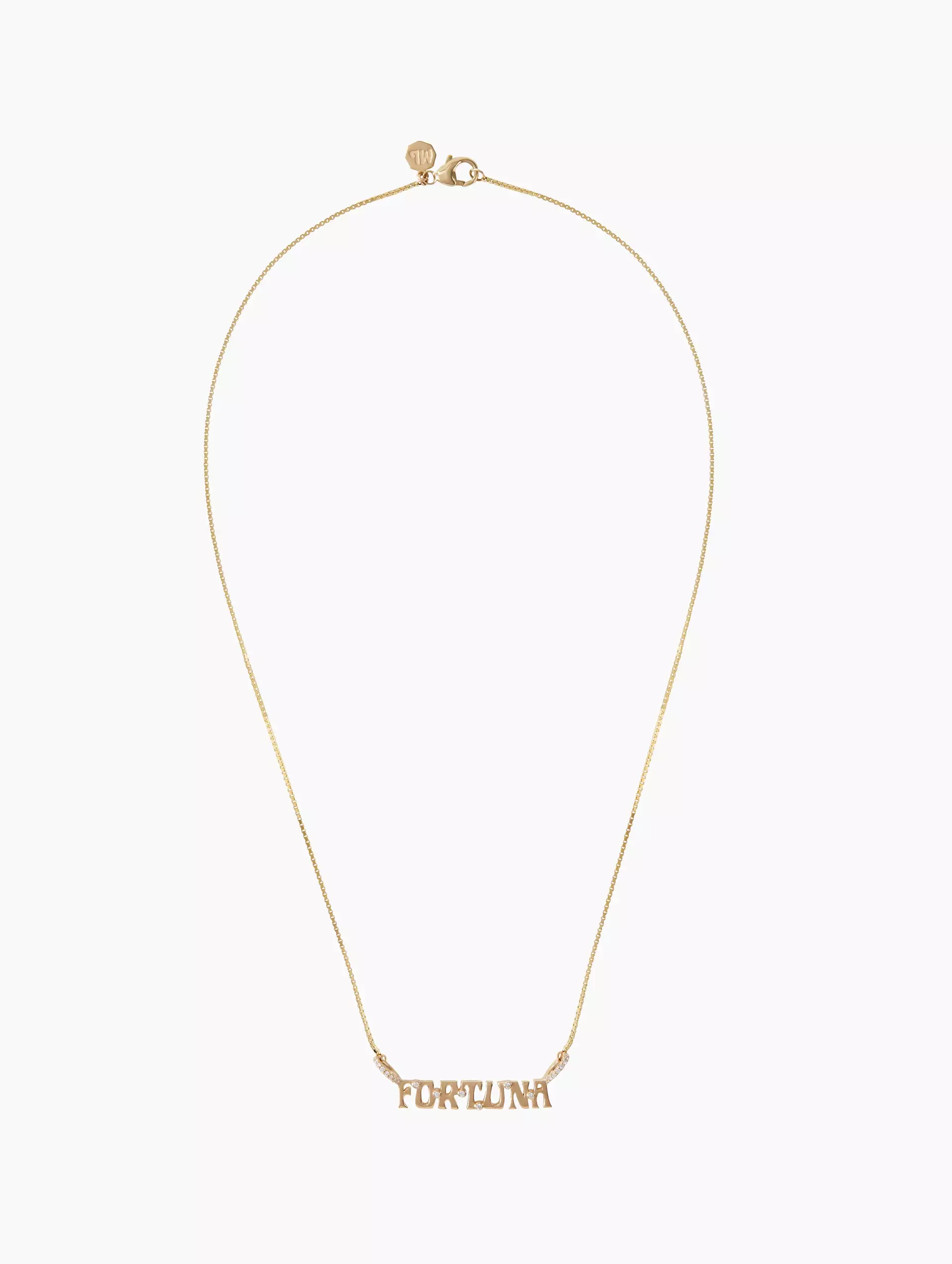 Fortuna Nameplate Necklace