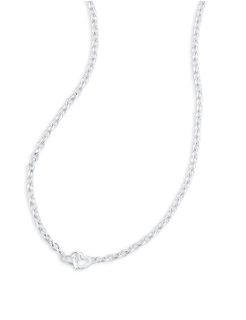 Gorjana Parker Mini Heart Necklace, Silver