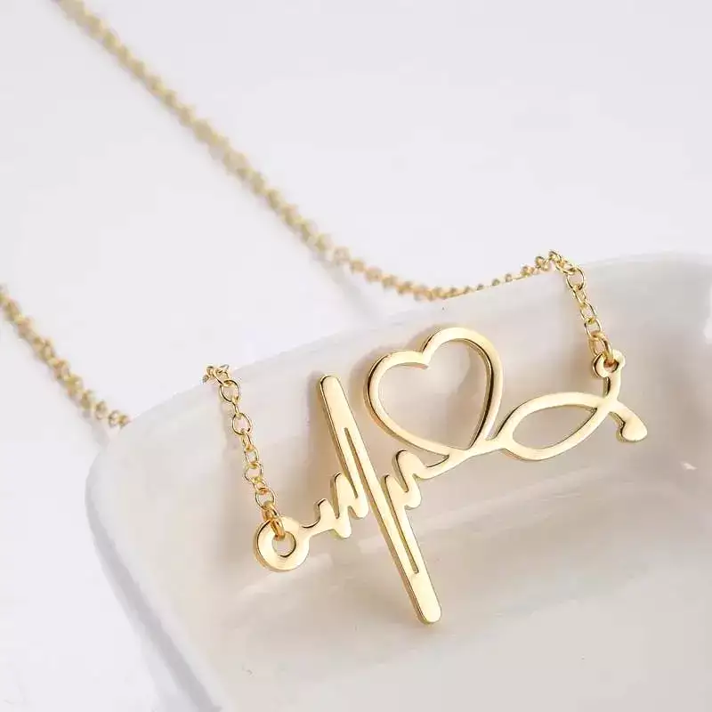 Heart Clavicle Necklace Chain For Women X363592