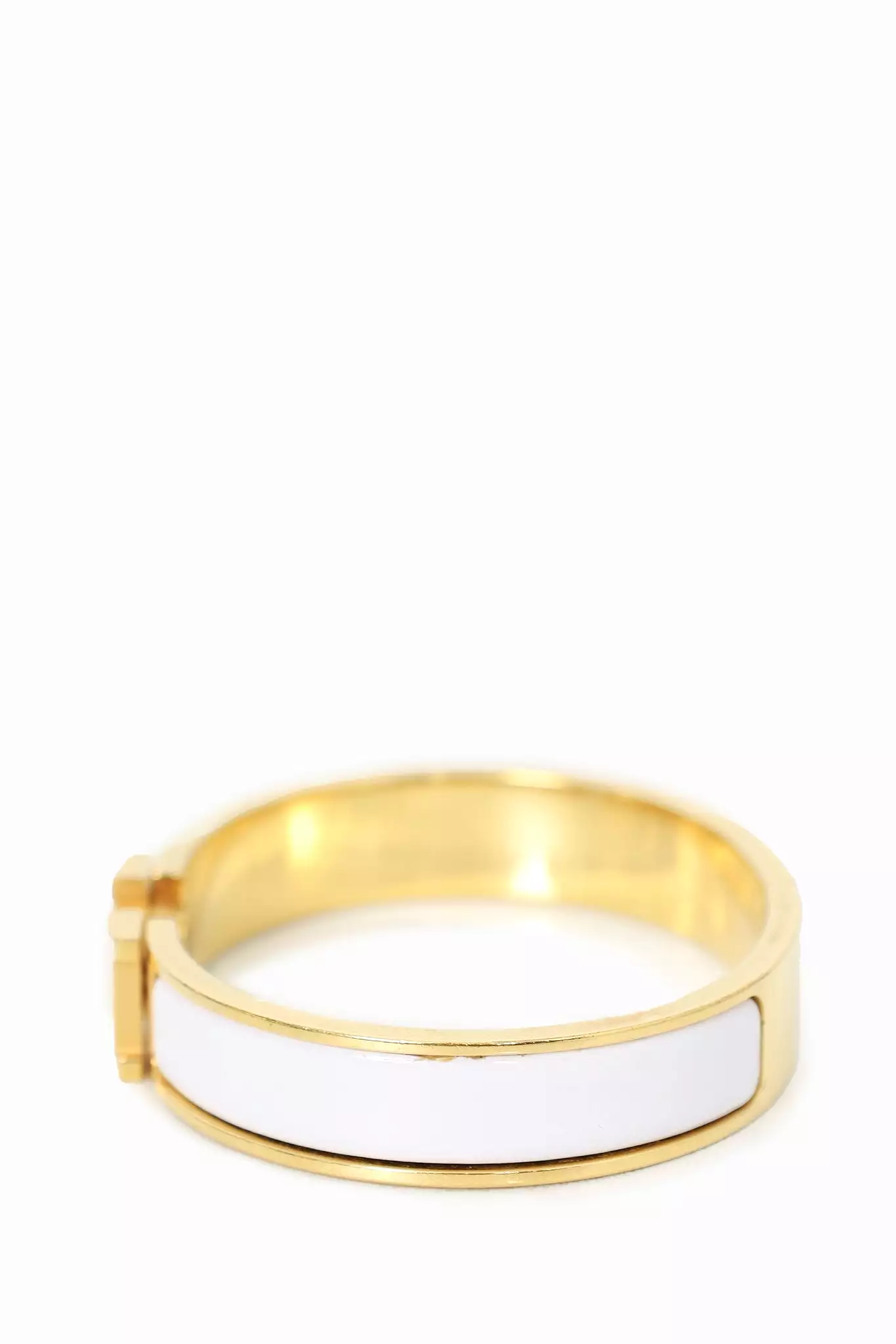 Hermes Cream/Gold Clic Bracelet