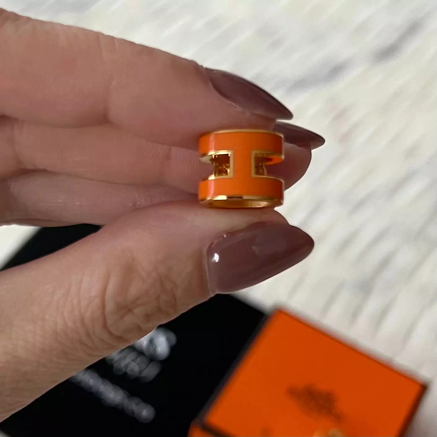 Hermes Mini H Pop Earrings