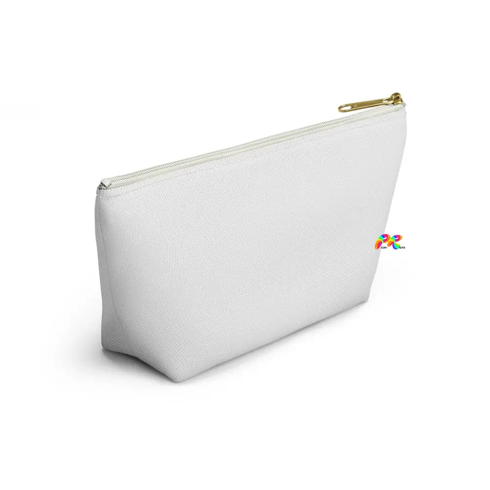 Hoops White Makeup Bag