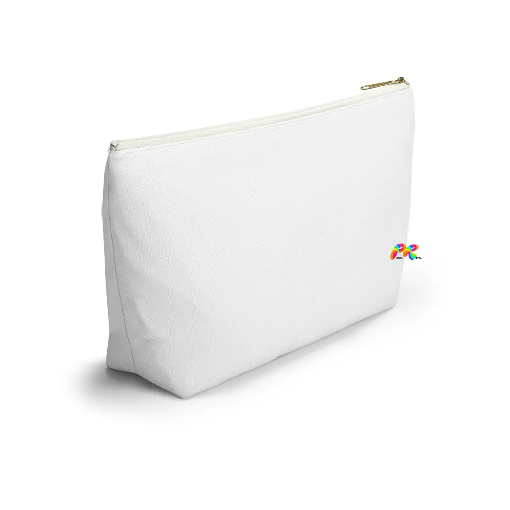 Hoops White Makeup Bag