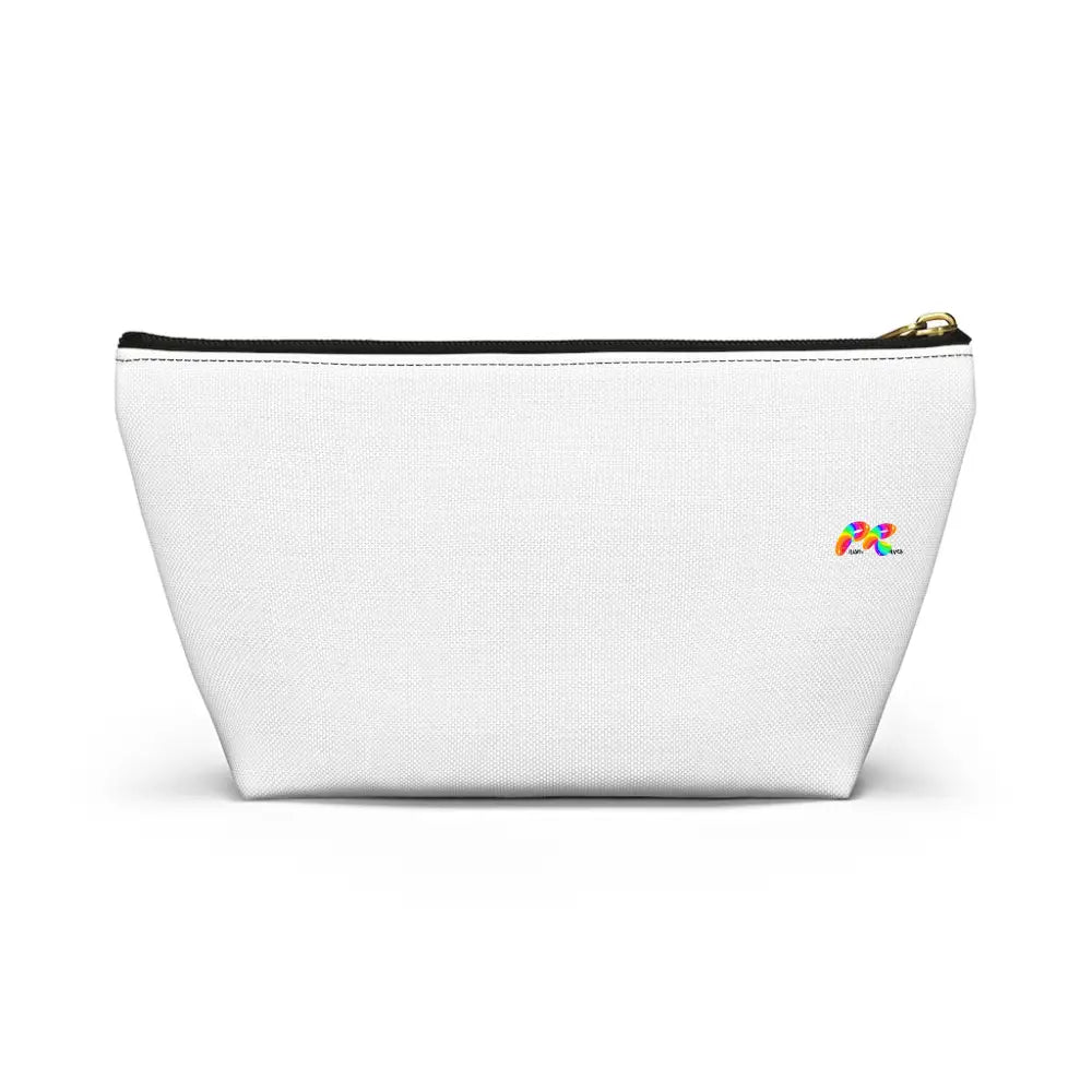 Hoops White Makeup Bag