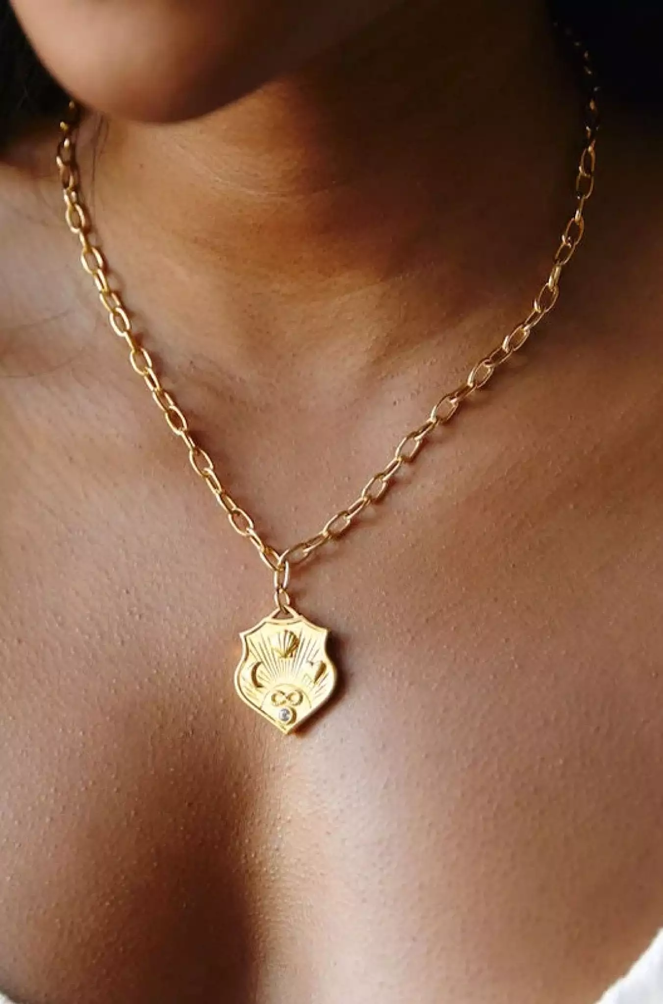 Infinite Love Shield Necklace