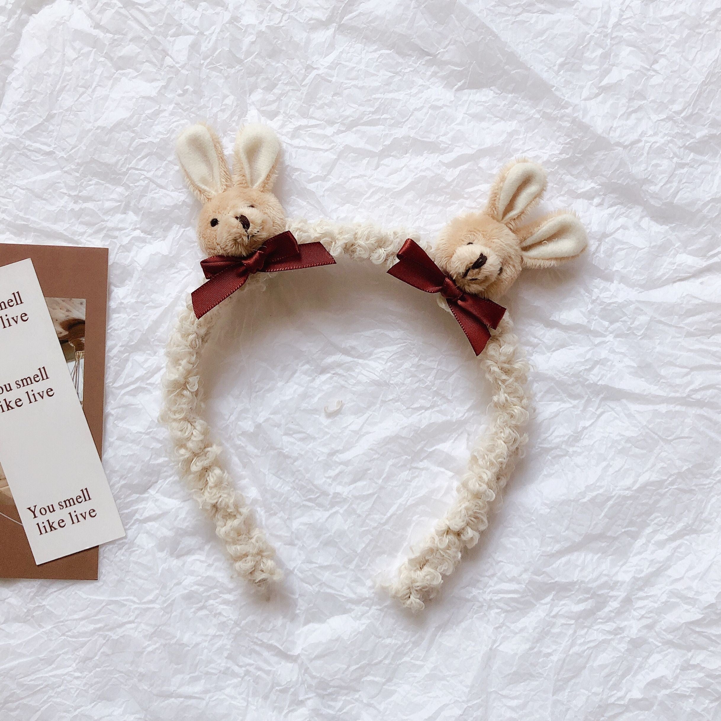 INS CUTE RABBIT WOOL HAIR HOOP BY42102