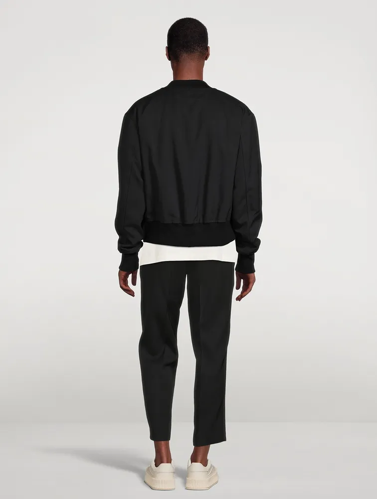 JIL SANDER Snap-Button Bomber Jacket