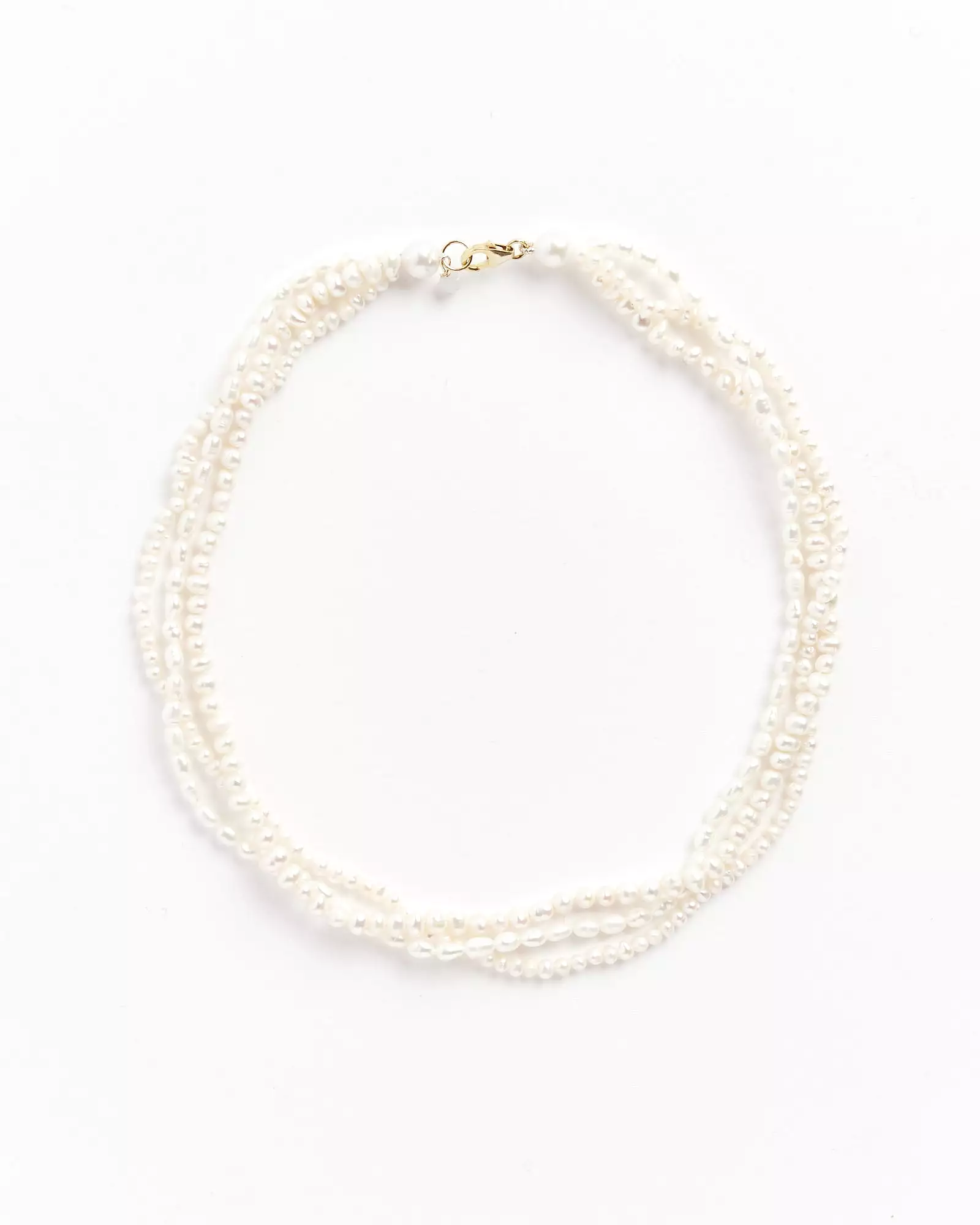 Jula Necklace in Ivory/Gold