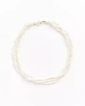 Jula Necklace in Ivory/Gold