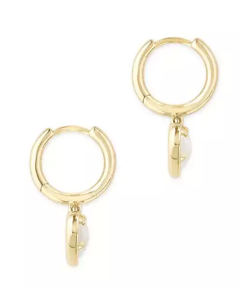 Kendra Scott Ari Heart Huggie Earring - Gold/Dichroic