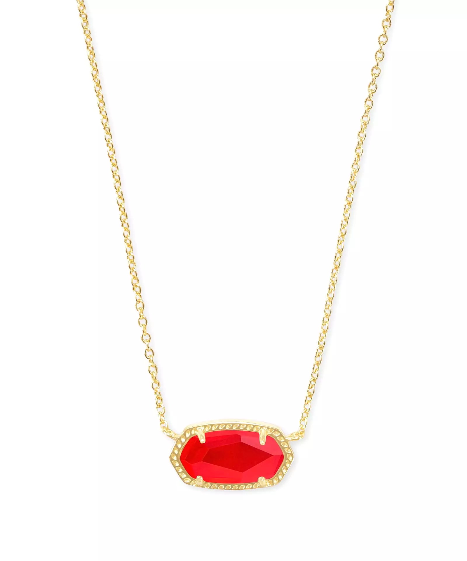 Kendra Scott Elisa Necklace in Gold Red Illusion