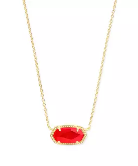 Kendra Scott Elisa Necklace in Gold Red Illusion