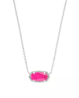 Kendra Scott Elisa Silver Pendant Necklace in Azalea Illusion