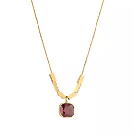 KNIGHT & DAY - Emmalyn Garnet Necklace