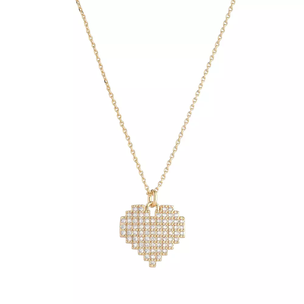 KNIGHT & DAY - Gold Cut Out Heart