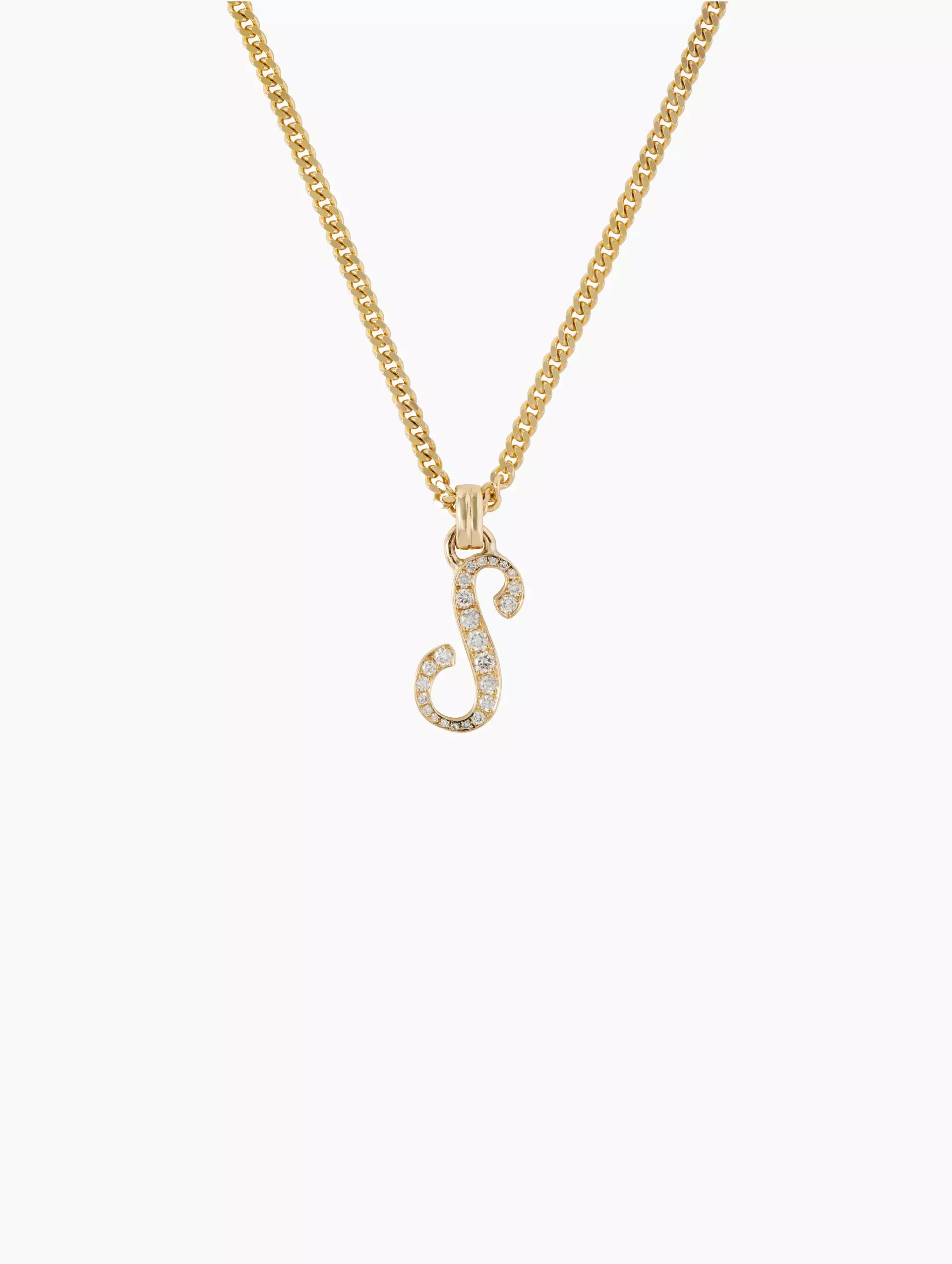 Large Single Initial La Firma Necklace S