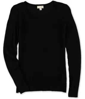 Maison Jules Womens Illusion Knit Sweater